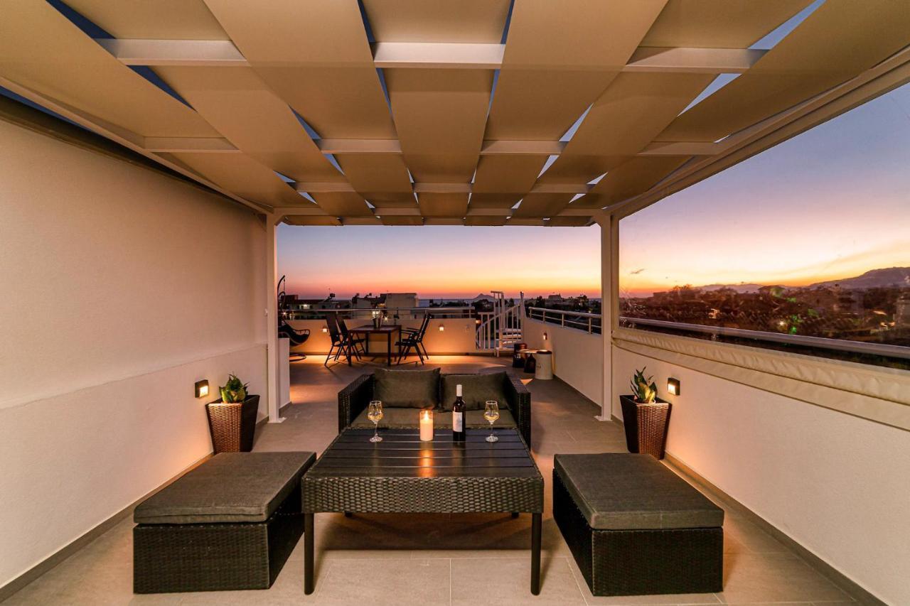Ephantasy Living - Luxury Home With Roof Garden Kalamaki  Exterior foto